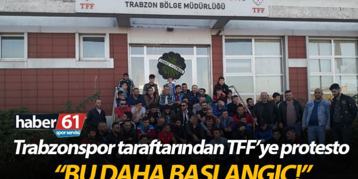Trabzonspor taraftarlarından TFF'ye sessiz protesto: Bu daha başlangıç!