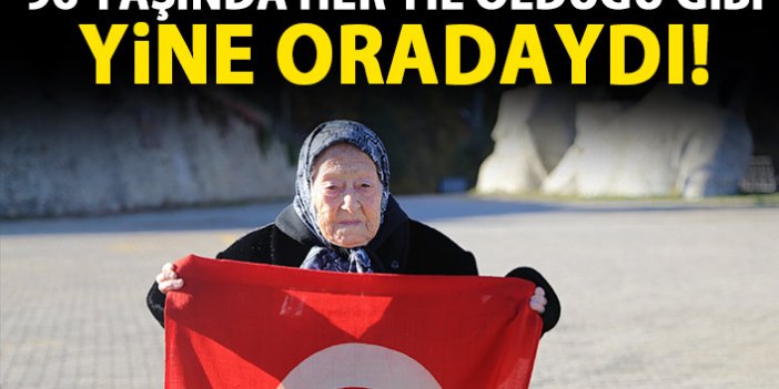Artvin'de 96 yaşındaki Erzade nine her 10 kasımda Atatürk'ün huzurunda