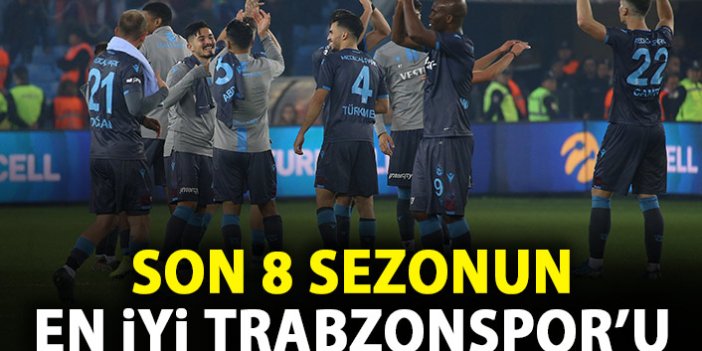 Son 8 sezonun en iyi Trabzonspor’u
