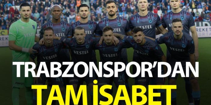 Trabzonspor'dan tam isabet