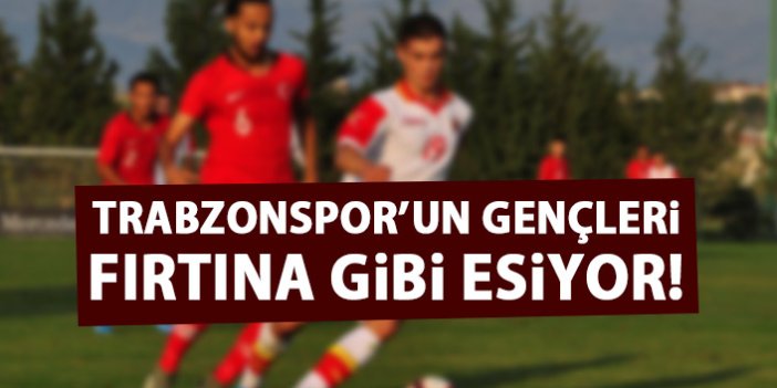 Trabzonspor'un genç yıldızları göz kamaştırıyor