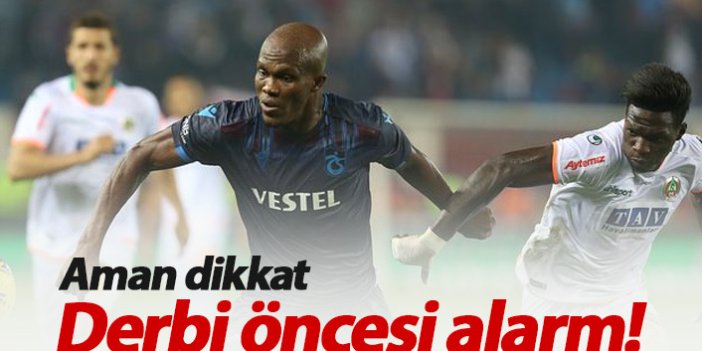 Trabzonspor'da Galatasaray öncesi alarm