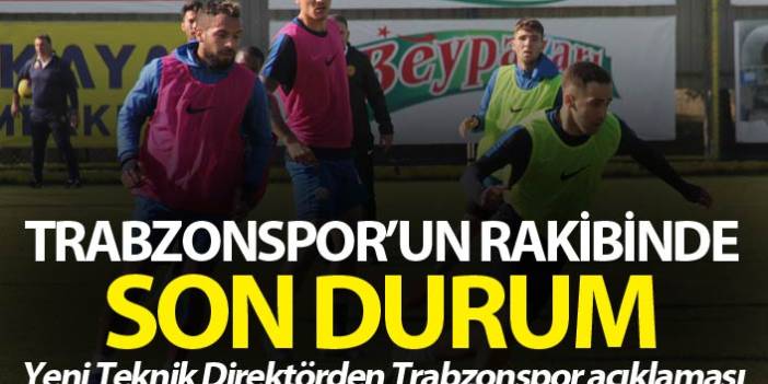 Trabzonspor'un rakibi MKE Ankaragücü'nde son durum! Teknik direktör açıkladı