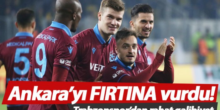 Trabzonspor Ankaragücü'nü rahat geçti