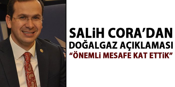 Salih Cora'dan doğalgaz açıklaması: Önemli mesafe kat ettik!