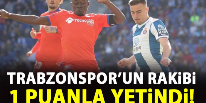 Trabzonspor'un rakibi 1 puanla yetindi!