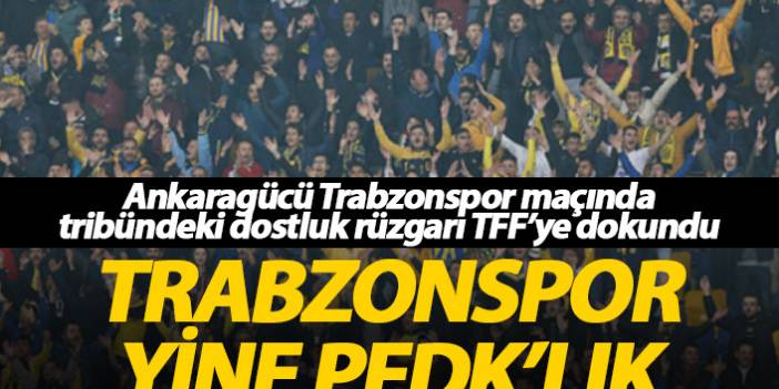 Ankaragücü-Trabzonspor maçındaki dostluk TFF'ye dokundu! Trabzonspor PFDK'ya sevk edildi - 26 Kasım 2019