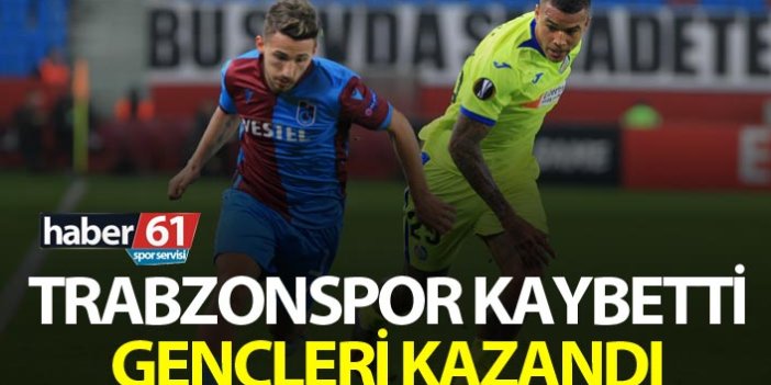 Trabzonspor kaybetti, Gençleri kazandı