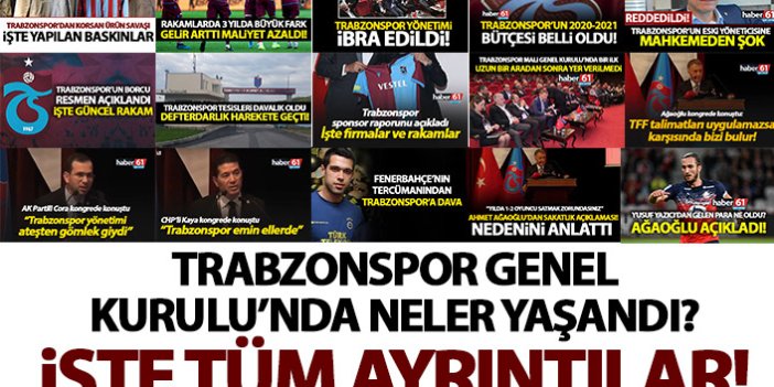 Trabzonspor Genel Kurulu'nda neler yaşandı? İşte tüm ayrıntılar!