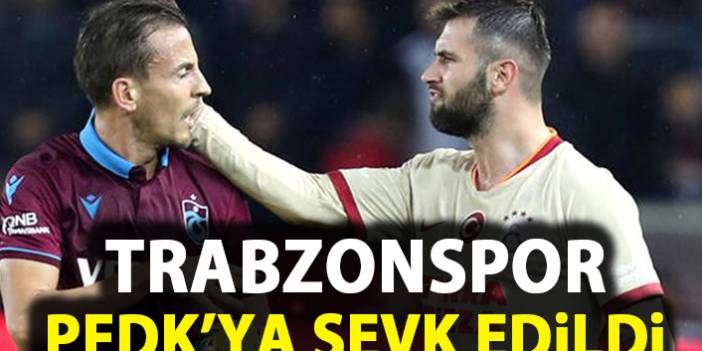 Trabzonspor, Galatasaray maçındaki olaylar nedeniyle PFDK'ya sevk edildi!