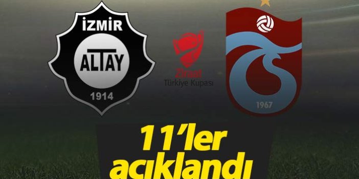 Trabzonspor'un Altay 11'i açıklandı