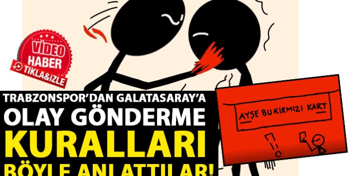 Trabzonspor'dan Galatasaray'a olay gönderme: Ayşe bu kırmızı kart!