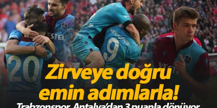 Trabzonspor Antalyaspor'u yendi