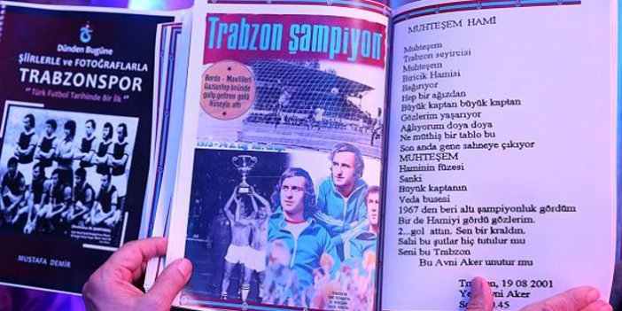 Trabzonsporlu taraftarların 52 yılda yazdığı şiirler kitapta toplandı