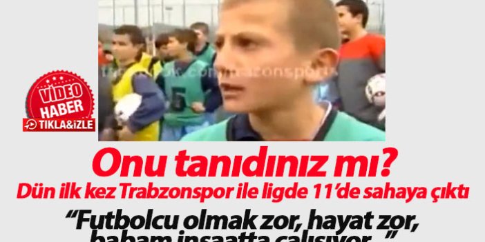 Trabzonsporlu Serkan Asan'ın yıllar önceki röportajı ortaya çıktı