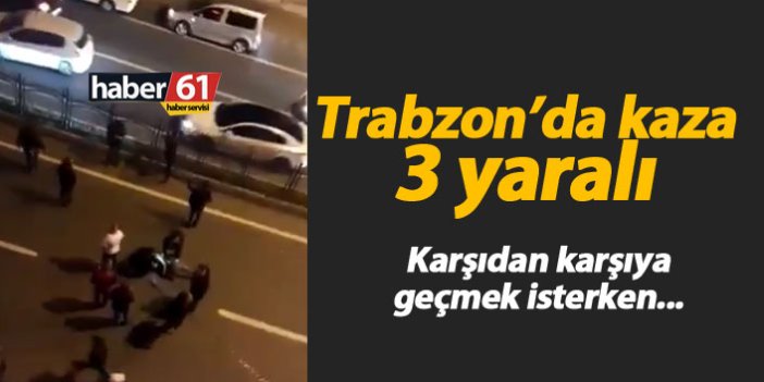 Trabzon'da kaza: 3 yaralı