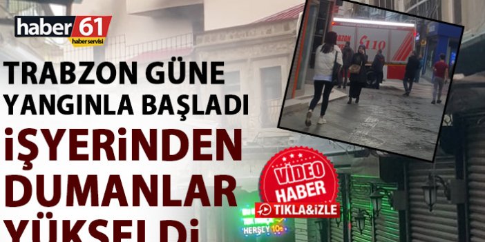 Trabzon güne yangınla uyandı! Tekstil imalathanesinden alevler yükseldi