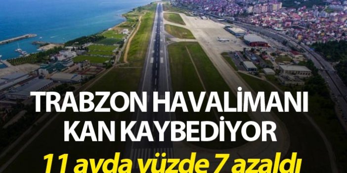 Trabzon Havalimanı kan kaybediyor - 11 Ayda yüzde 7 azaldı