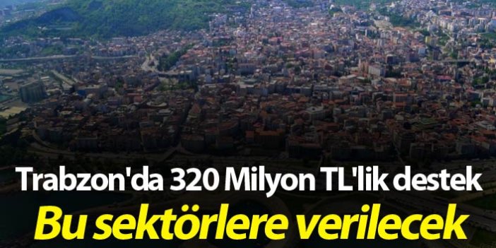 Trabzon'da 320 Milyon TL'lik destek - Bu sektörlere verilecek