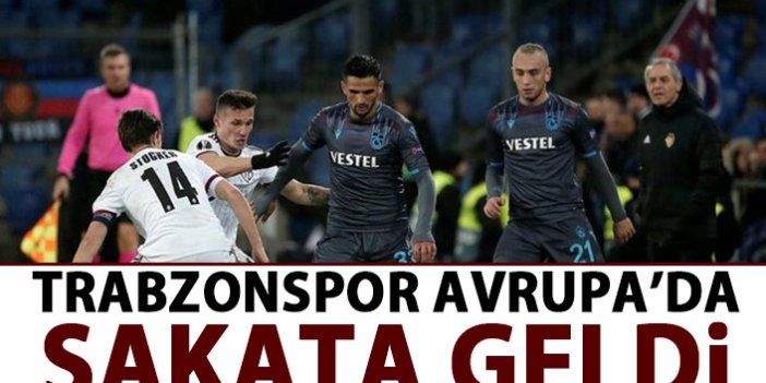 Trabzonspor Avrupa'da sakata geldi