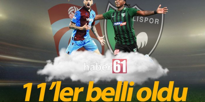 Trabzonspor'un Denizli 11'i açıklandı