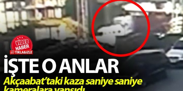 Trabzon'daki korkunç kaza kameralara yansıdı - İşte o anlar