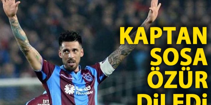 Kaptan Sosa'dan özür: Trabzonspor gibi oynamadık!