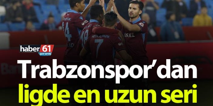 Trabzonspor ligde en uzun serinin sahibi