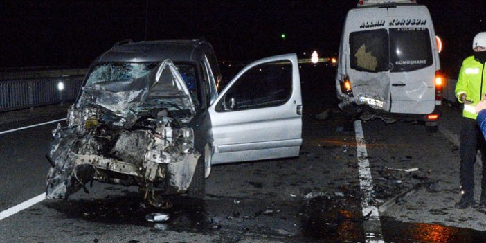 Gümüşhane Trabzon yolunda kaza: 2 yaralı