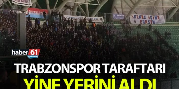 Trabzonspor taraftarı yine yerini aldı