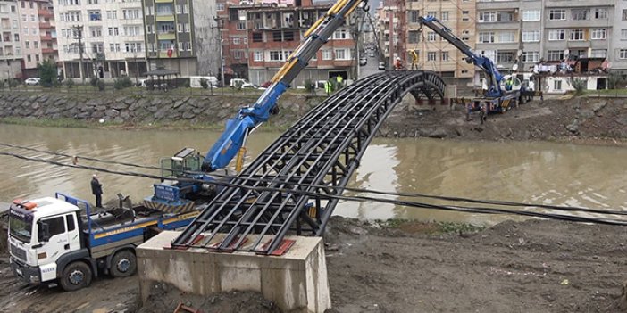 Trabzon'da o köprünün inşaasına başlandı