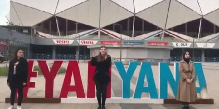 Üniversite öğrencileri, işaret diliyle Trabzonspor Marşı klibi hazırladı