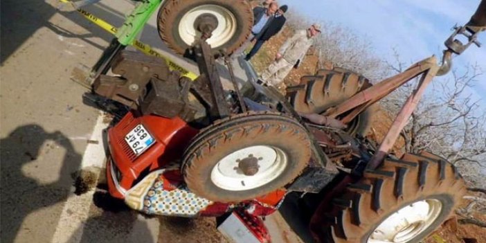 Traktör devrildi sürücüsü hayatını kaybetti