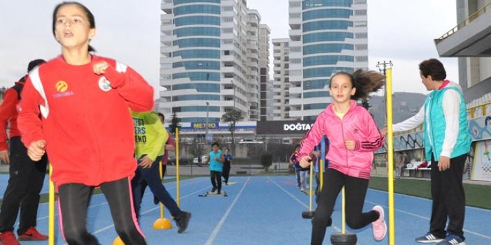 Trabzon'da ders zili sustu, şimdi spor zamanı