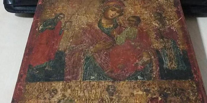 Hz. İsa ve Hz. Meryem figürlü tablo ele geçirildi