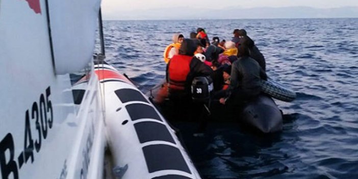 Ayvalık açıklarında 40 kaçak göçmen yakalandı