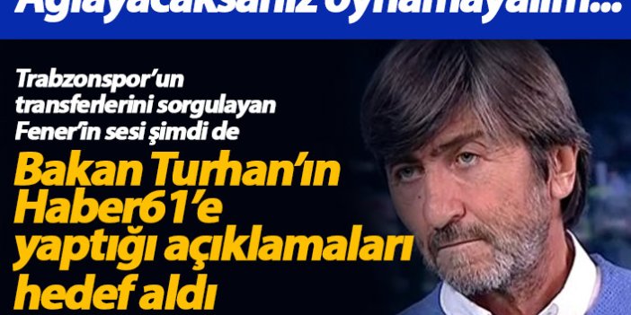 Rıdvan Dilmen bu kez Trabzonlu Bakanı hedef aldı!