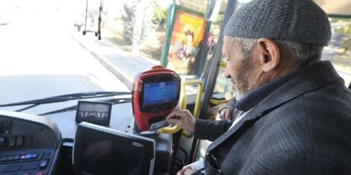 60 ve 65 yaş üstü bedava otobüse binenlere kötü haber