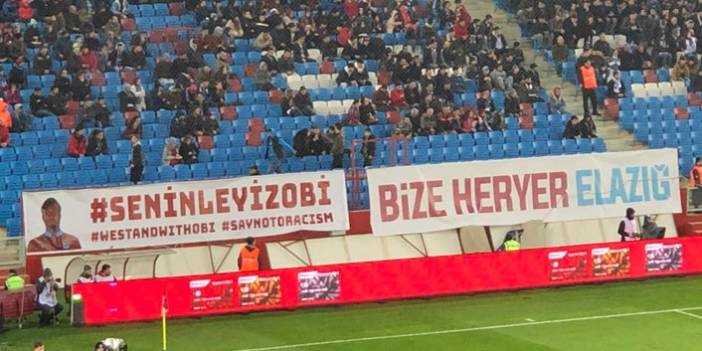 Trabzonspor taraftarlarından Obi Mikel'e destek