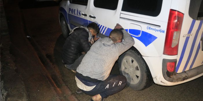 Kendi aralarında kavga eden yabancı uyruklu hırsızlar polise yakalandı