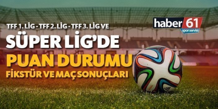 Süper Lig haftanın programı - Süper Lig puan durumu