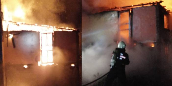 Trabzon’da ev yangını! Alevler bir anda yükseldi