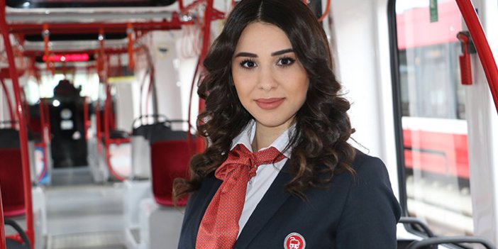 Samsun'da tramvayın kadın makinistleri