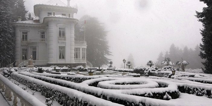 Trabzon'dan kar manzaraları