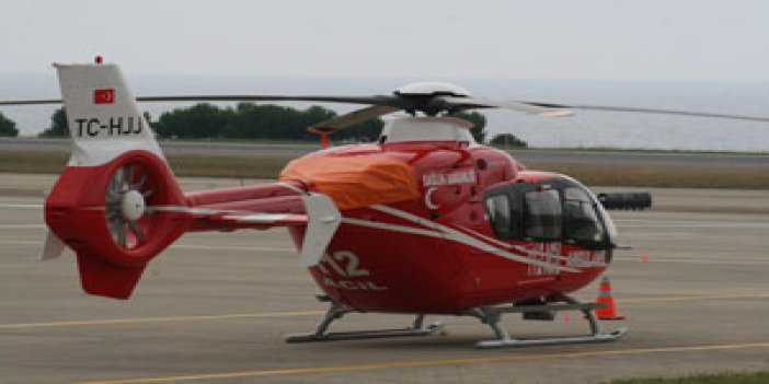Ambulans helikopter Trabzon'da