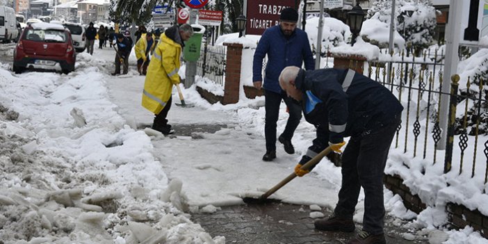 İşte Trabzon'un merkez ilçesinin kar bilançosu
