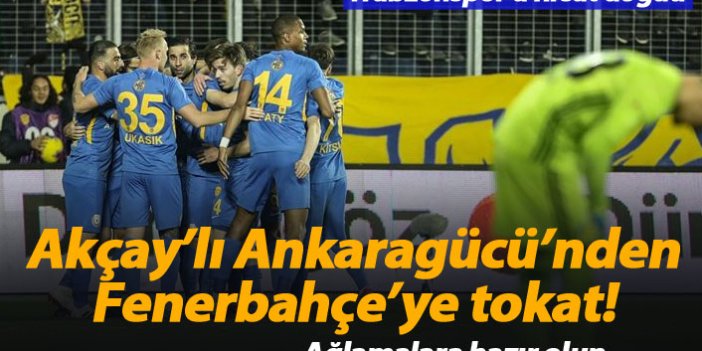 Mustafa Akçay'lı Ankaragücü'nden Fenerbahçe'ye tokat
