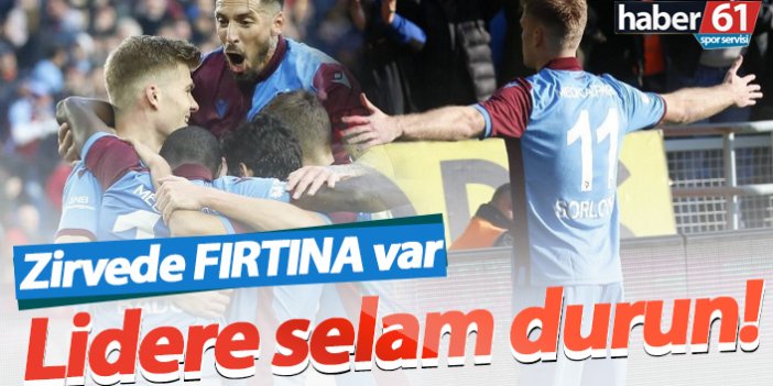 Trabzonspor Sivas’ı devirdi, liderliği aldı