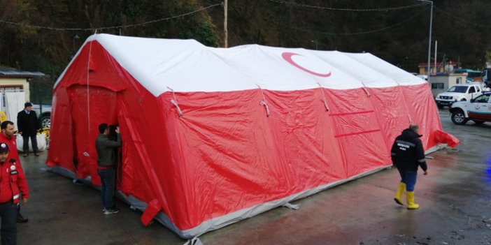Sarp Sınır Kapısı'nda koronavirüs önlemi - 100 yataklı sahra çadırı kuruldu