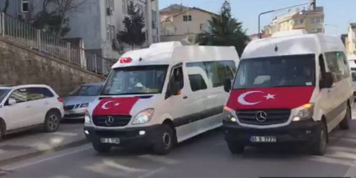 Trabzon’da şehitler için konvoy